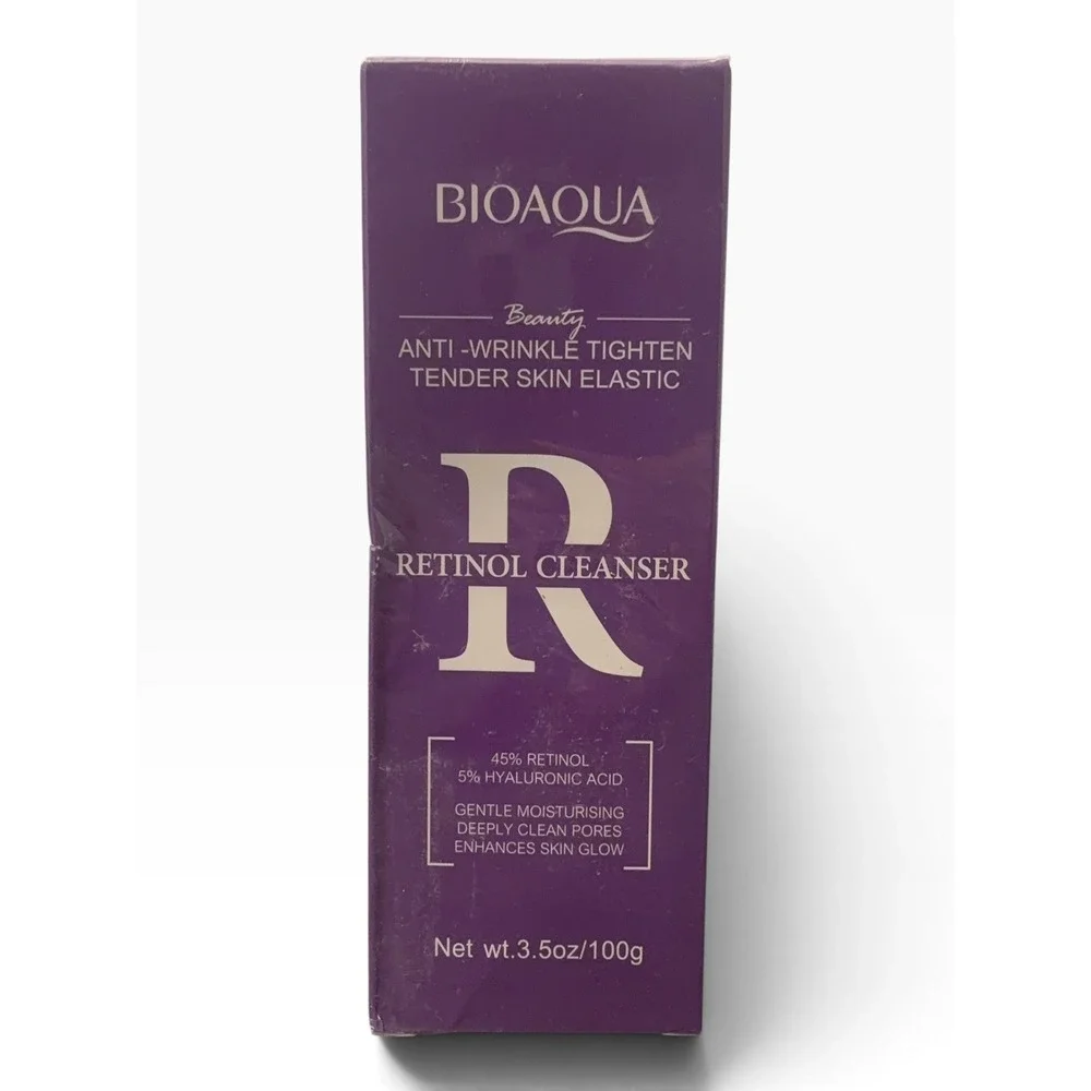 BIOAQUA Retinol Cleanser 45% Retinol 5% Hyaluronic Acid Anti-Wrinkle 3.5oz 100g